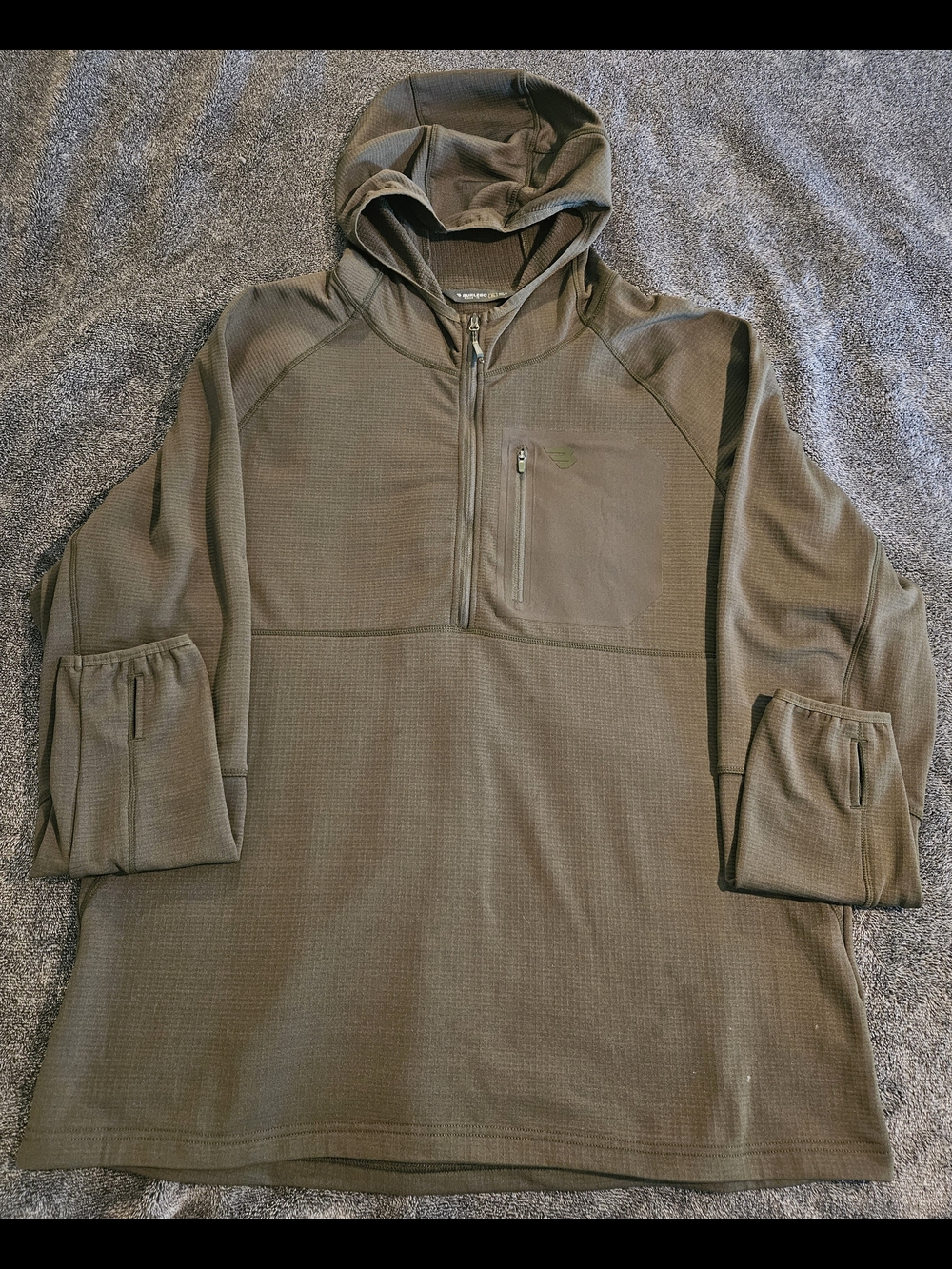 Burlebo - Men's Blaze Tech 1/4 zip pullover - Mallard Green